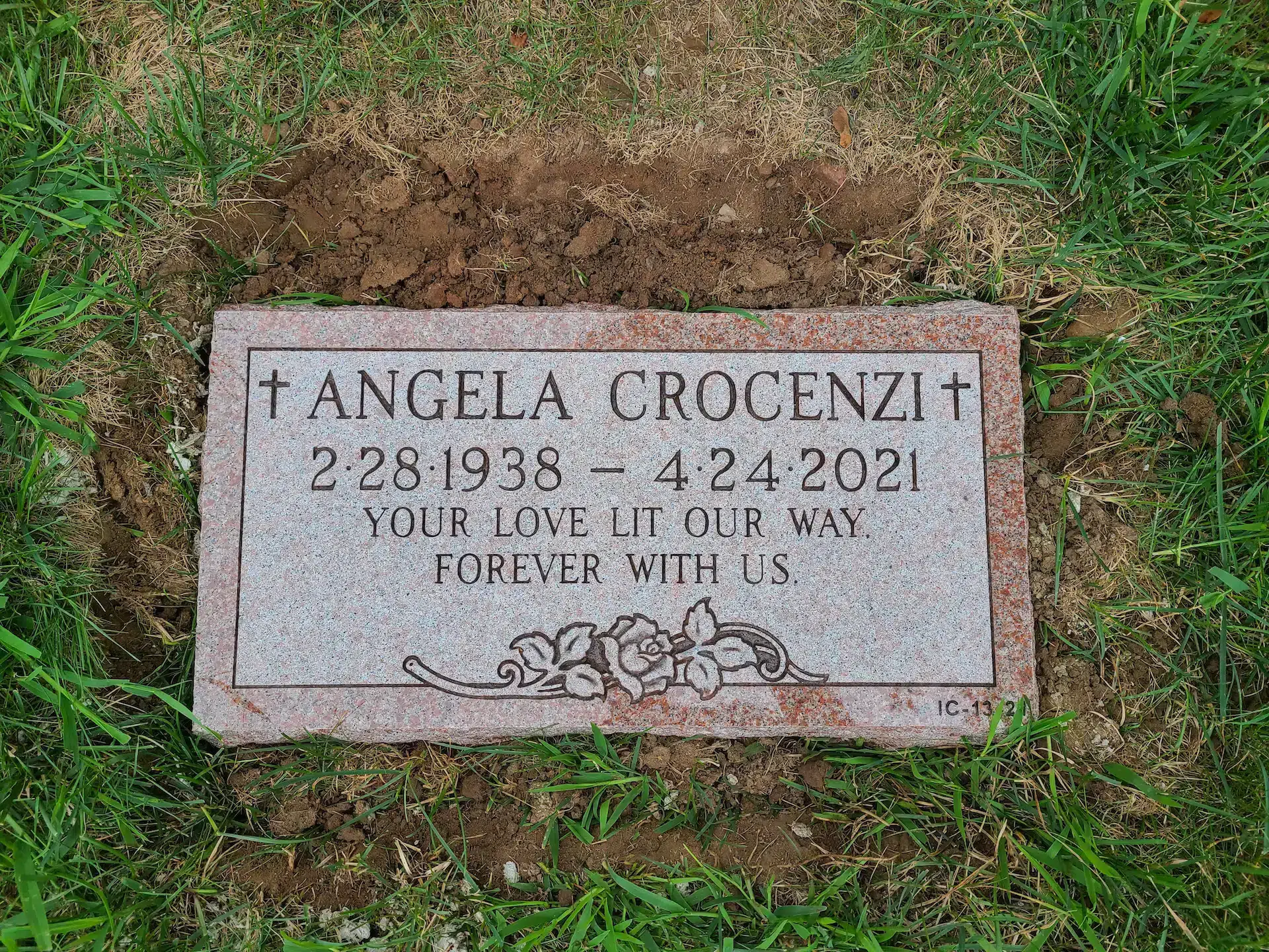 Granite Granite Grave Marker hand-carved by Granite Marker Shop in NJ — image 1