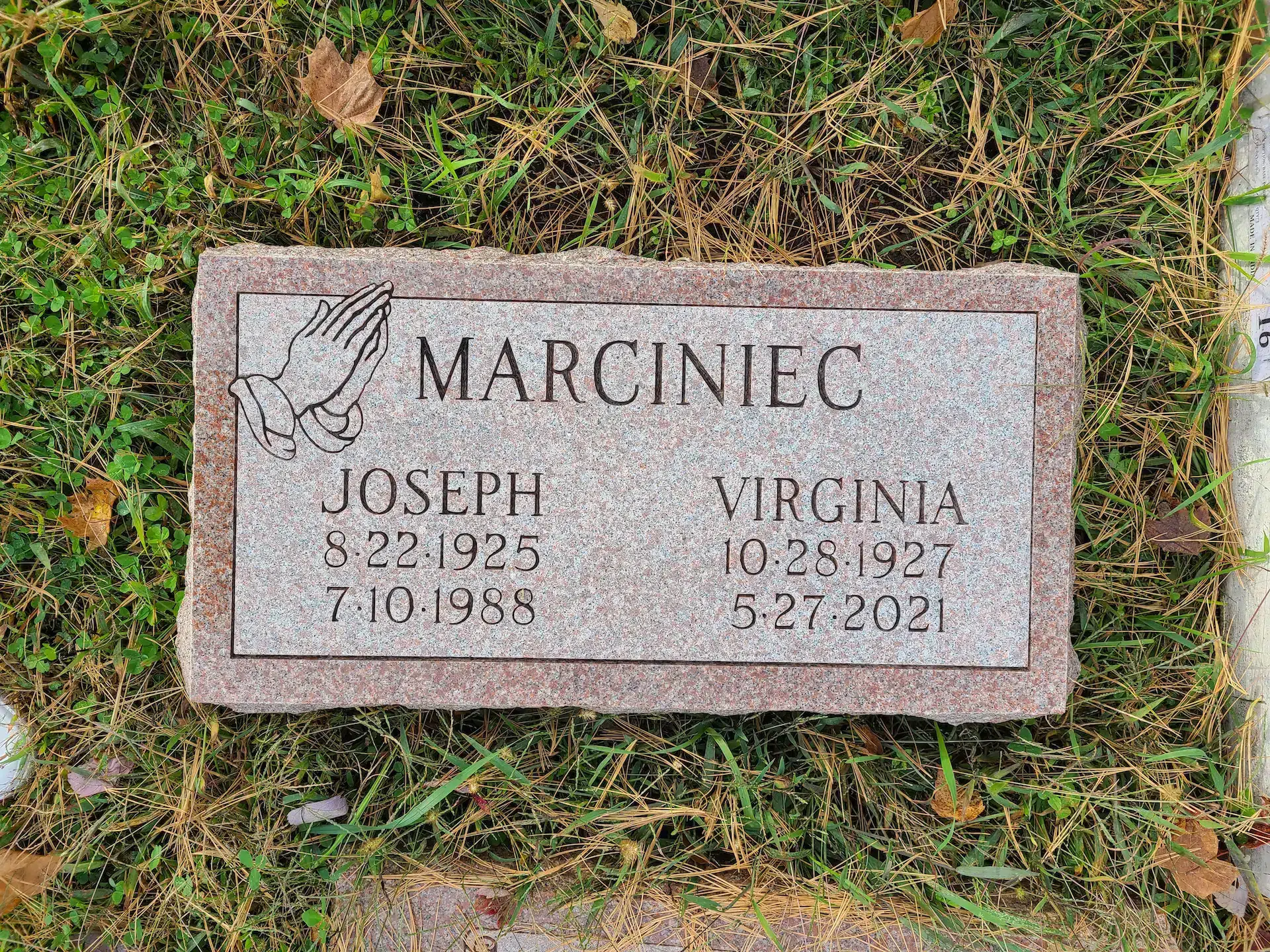 Granite Granite Grave Marker hand-carved by Granite Marker Shop in NJ — image 2